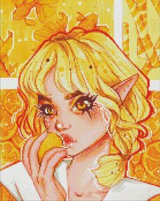 Алмазна мозаїка 40х50 АМО7607 Апельсинове захоплення "Ідейка"