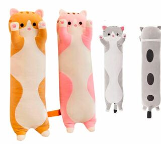 Мяка іграшка кіт батон подушка 50см KA-23-623