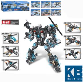 конструктор літак робот від 96 деталей 6 видів kb 3004