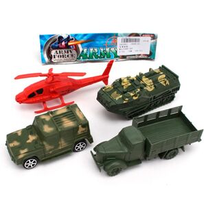 ИД Набір з транспортом 6688-60 метал, 4 шт, військовий