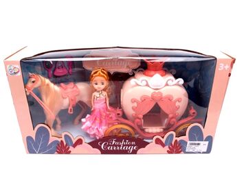 Карета конячка лялька аксесуари 1922A