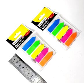 індекси пластикові набір 5 кольорів стрілки неон