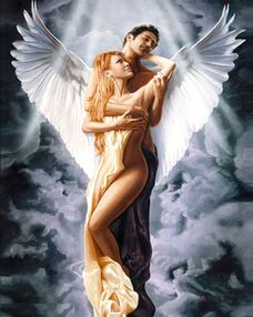 Алмазна мозаїка 30х40 JSDF71161 На крилах кохання "Strateg"