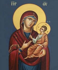 Алмазна мозаїка 30х40 HEG86029 Божа Матір "Strateg"