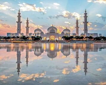 Алмазна мозаїка 30х40 HEG86039 Мечеть шейха Зайда "Strateg"