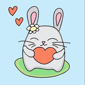 Розпис по номерах 30х30 ES-0858 Закоханий вухастик "Strateg"