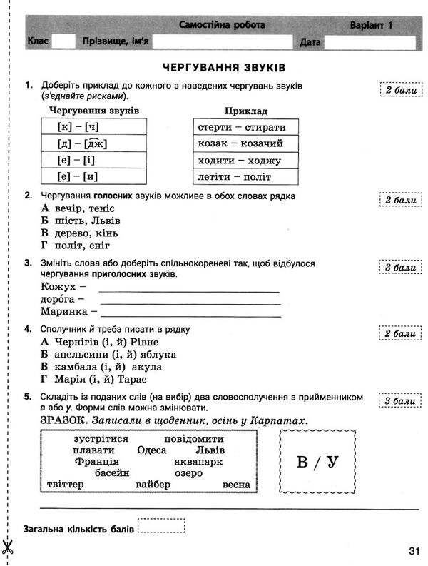 українська мова 5кл +формувальне оцінювання контроль результатів навчання Ціна (цена) 68.00грн. | придбати  купити (купить) українська мова 5кл +формувальне оцінювання контроль результатів навчання доставка по Украине, купить книгу, детские игрушки, компакт диски 2