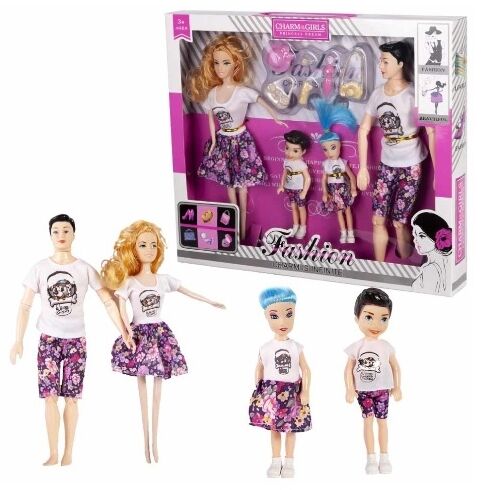 родина з аксесуарами Fashion BK114 Ціна (цена) 344.90грн. | придбати  купити (купить) родина з аксесуарами Fashion BK114 доставка по Украине, купить книгу, детские игрушки, компакт диски 0