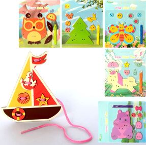 гра деревяна шнурівка в асортименті md 2524