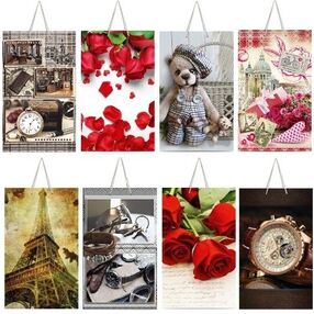 КУЛЬОК подар паперовий 11х18х5см малий вертикальний в асортименті