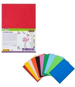 фоаміран формат а4 10 аркушів 10 кольорів товщина 1 мм ZB.1834 "Zibi"
