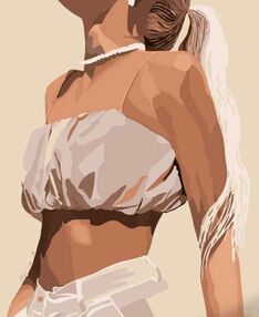 Розпис по номерах 40х50 DY334 Білий топ "Strateg"