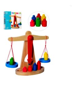 гра деревяна ваги гирі 6 штук md 0920