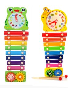 гра деревяна ксилофон 8 тонів годинник шестерінки палочки 2 штуки md 2170