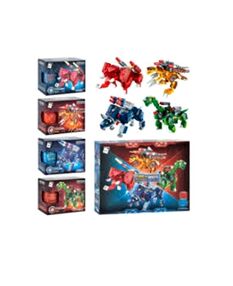 конструктор 41225 qman трансформер тварина+куб 4 види