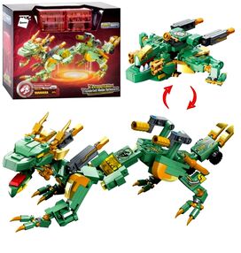 конструктор 41226 qman трансформер динозавр-куб