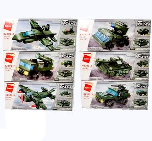 конструктор qman військовий транспорт 8 видів 42301