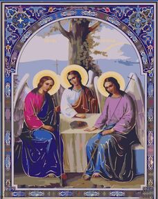 Розпис по номерах 40х50 GS1119 Свята Трійця "Strateg"