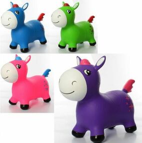 Стрибуни тварини віслюк 4 кольори MS 3291