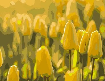 Розпис по номерах 40х50 DY090 Жовті тюльпани "Strateg"