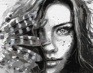 Розпис по номерах 40х50 КНО4836 Виразний погляд "Ідейка"