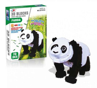 Конструктор об'ємний SY1010 Панда 70 дет м'який
