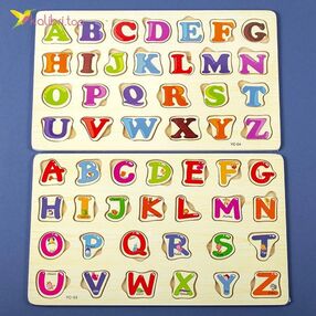 дерев'яні пазли PA-10 англійський алфавіт вкладки дерев'яні пазли PA-10 англійський алфавіт вкладки
