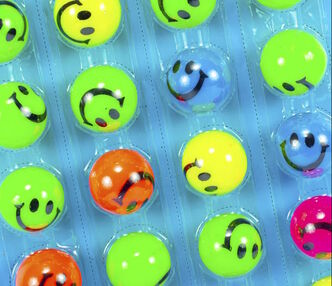 м'яч стрибунці смайли кольори в асортименті 45 мм м'яч стрибунці смайли кольори в асортименті 45 мм