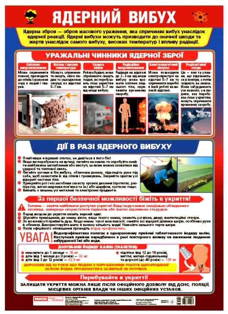 плакат ядерний вибух Ціна (цена) 37.90грн. | придбати  купити (купить) плакат ядерний вибух доставка по Украине, купить книгу, детские игрушки, компакт диски 0