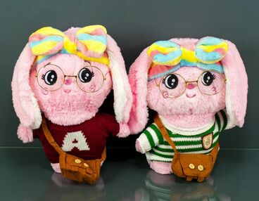 зайчик в окулярах FQ-22-04 рожевий