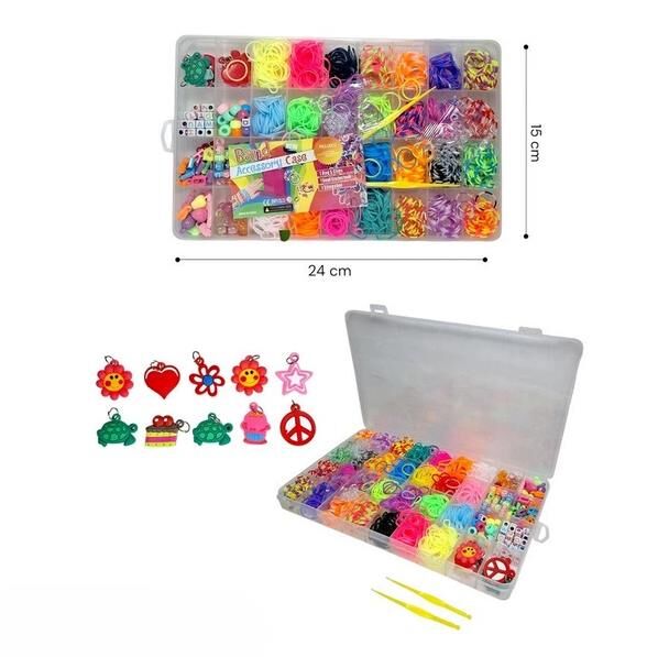 Резинки для плетіння з брелками 24 х 15 см 037-79 Ціна (цена) 149.10грн. | придбати  купити (купить) Резинки для плетіння з брелками 24 х 15 см 037-79 доставка по Украине, купить книгу, детские игрушки, компакт диски 1