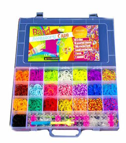 резинки для плетіння браслетів REZ-4 в контейнері валіза