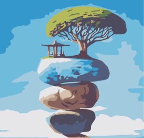 Розпис по номерах 20х20 HH5746 Будинок на камінні "Strateg"