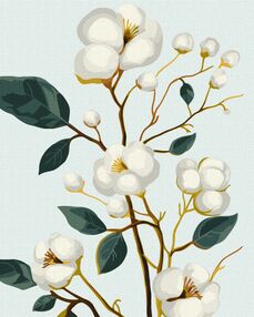 Розпис по номерах 40х50 КНО5682 Вишукана бавовна з фарбами металік extra "Ідейка"