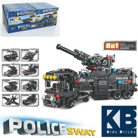 конструктор поліція транспорт від 92 деталей 8 видів kb 5905