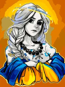 Розпис по номерах 30х40 10381-NN Сила в погляді "Art Craft" арт крафт