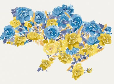 Розпис по номерах 30х40 10596-NN Квітуча україна "Art Craft" арт крафт