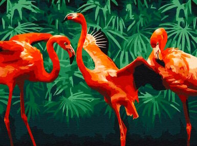 Розпис по номерах 30х40 11666-NN Фламінго "Art Craft" арт крафт