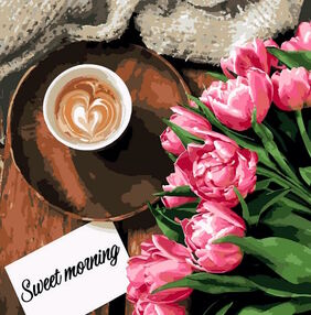 Розпис по номерах 40х40 12107-АС Sweet morning "Art Craft" арт крафт