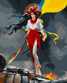 Розпис по номерах 40х50 10352-АС Перемога в кожному з нас "Art Craft" арт крафт