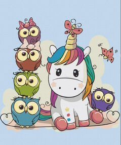 Розпис по номерах 40х50 15525-АС Казкові друзі "Art Craft" арт крафт