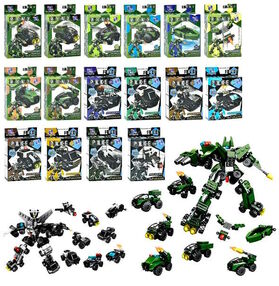 конструктор 0868-59-0 військові поліція 8 в 1 від 19 до 27 деталей 16 видів