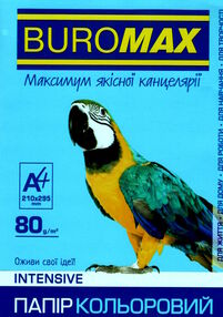 папір офісний кольоровий Buromax а4 80г/м2 Intensiv 50 аркушів світло - синій 2721350-30