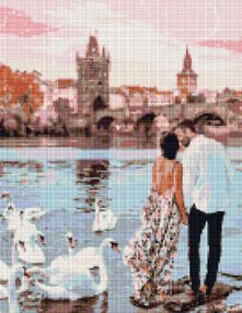Алмазна мозаїка 40х50 АМО7109 Прогулянка Прагою "Ідейка"