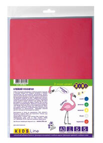 фоаміран формат а3 5 аркушів 5 кольорів товщина 2 мм ZB.1845 "Zibi"