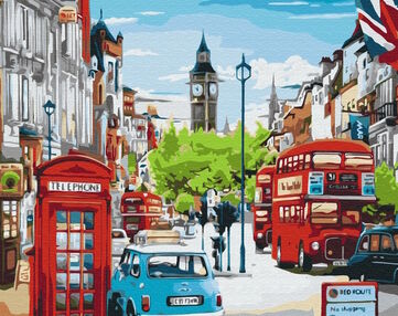 Розпис по номерах 40х50 BS33932 Година-пік у Лондоні brushme Брашми