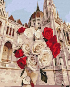 Розпис по номерах 40х50 BS52415 Троянди в Будапешті brushme Брашми