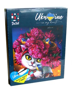 пазли 1000 елементів біла кішка у рожевому вінку dt1000-05