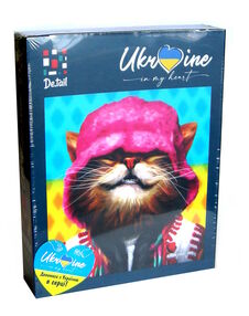 пазли 1000 елементів радісний кіт у рожевій панамі dt1000-07