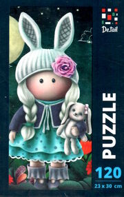 пазли 120 елементів лялька - зайчик dt100-01